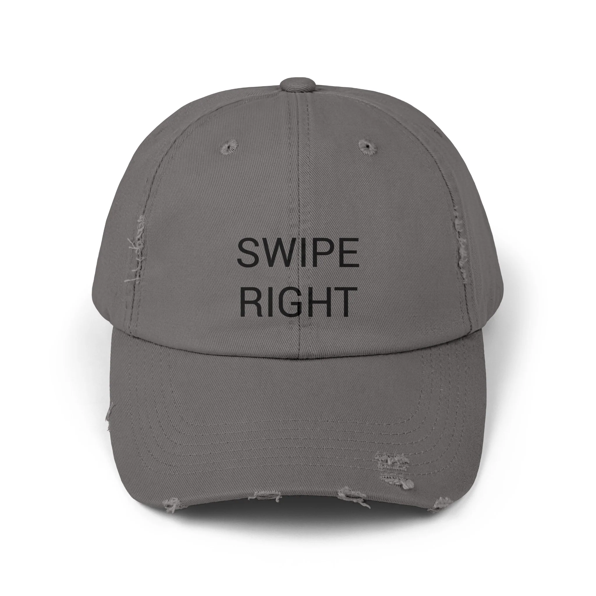 SWIPE RIGHT Distressed Cap in 6 colors - Image 4