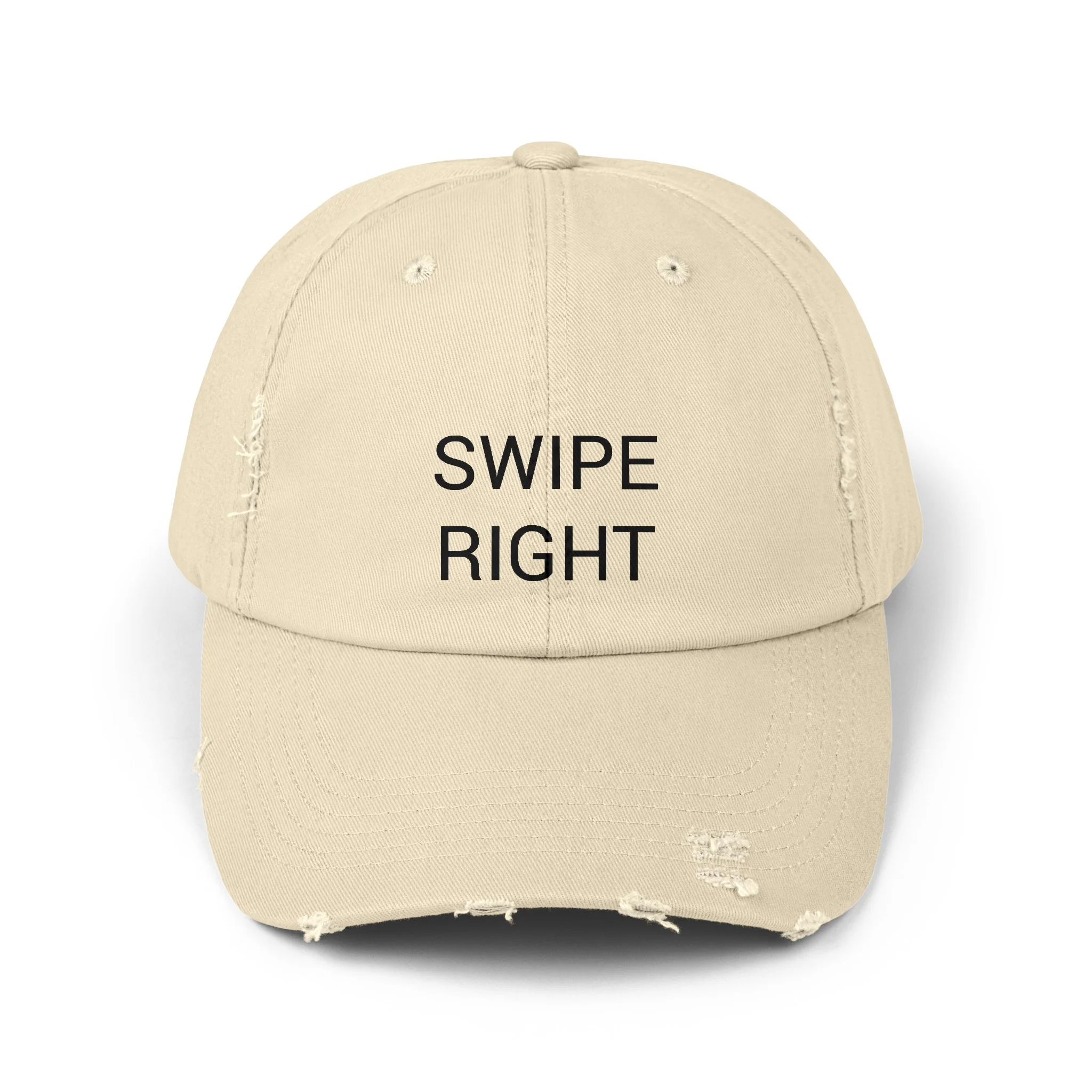 SWIPE RIGHT Distressed Cap in 6 colors - Image 6