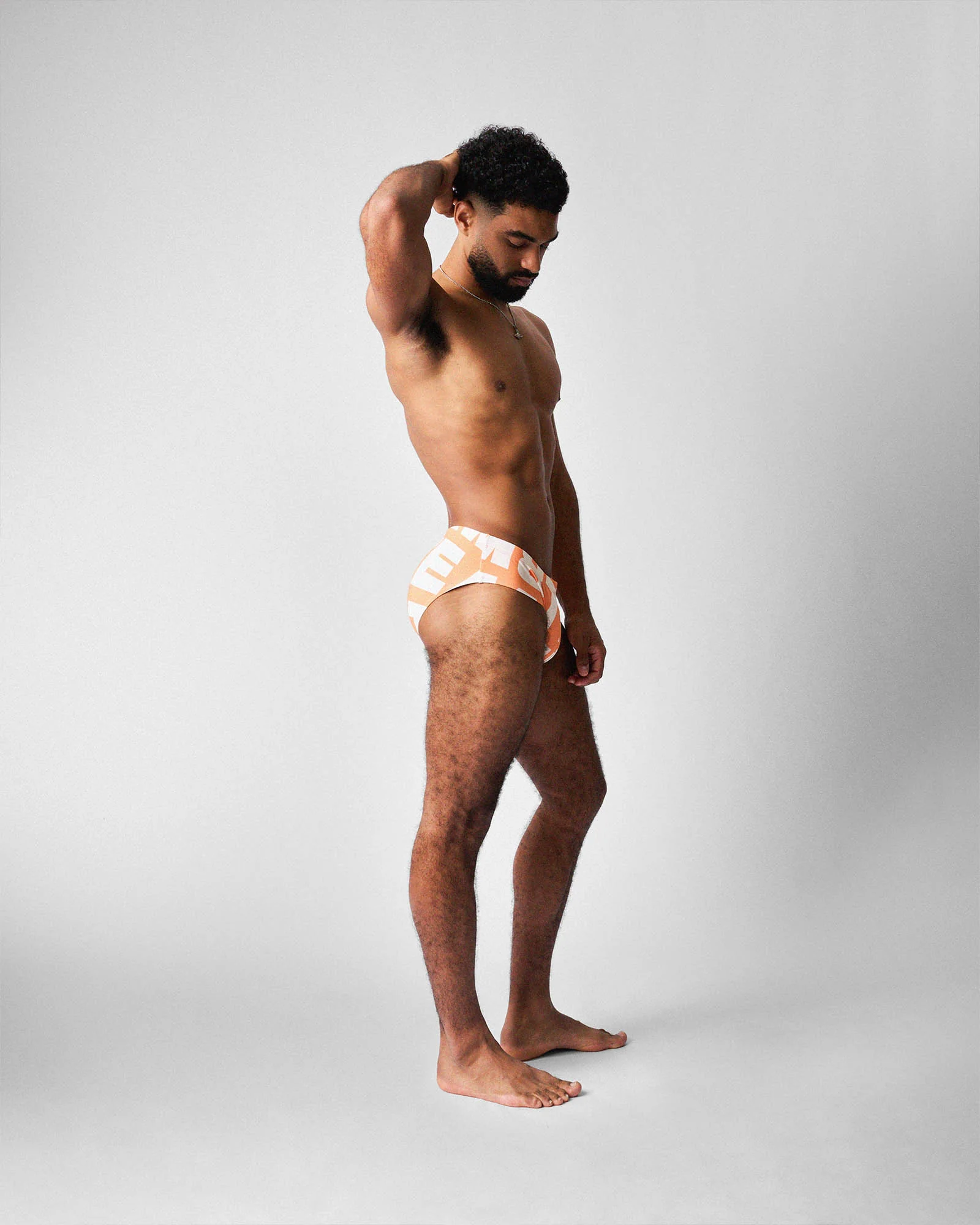 TEAMM8 Headliner Wide Swim Brief - Orange - Image 2