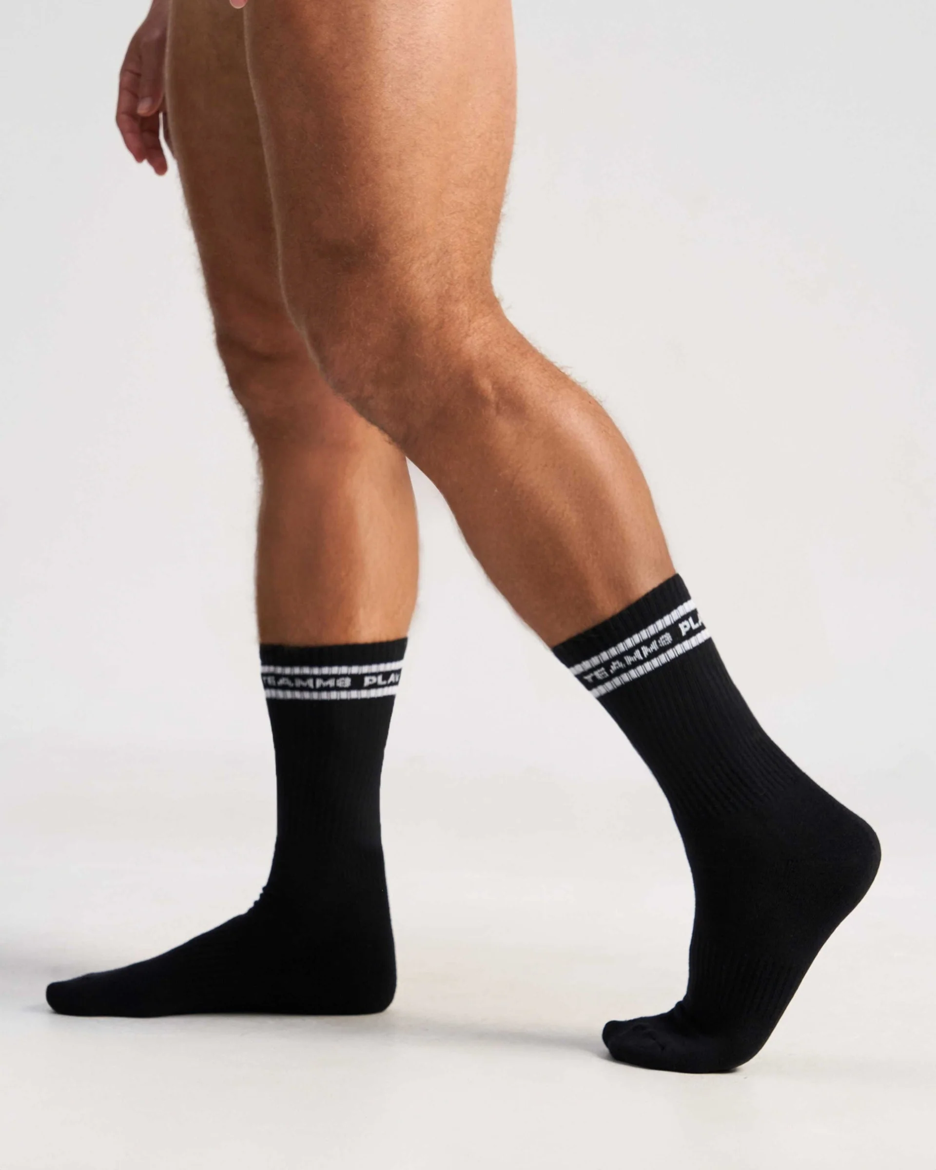 TEAMM8 Locker Room Crew Socks Black
