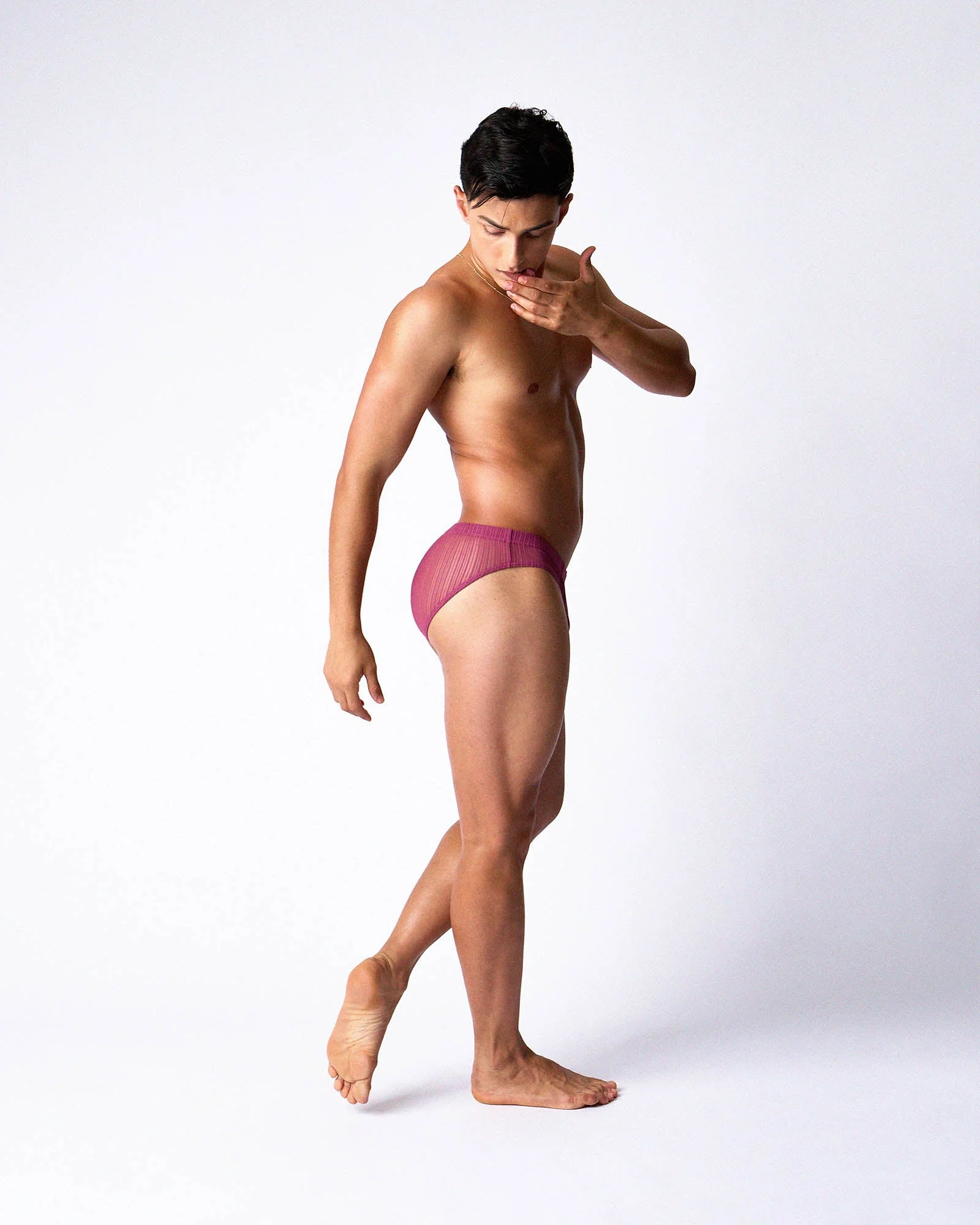 TEAMM8 Romeo Sheer Bikini Brief - Dusk - Image 3
