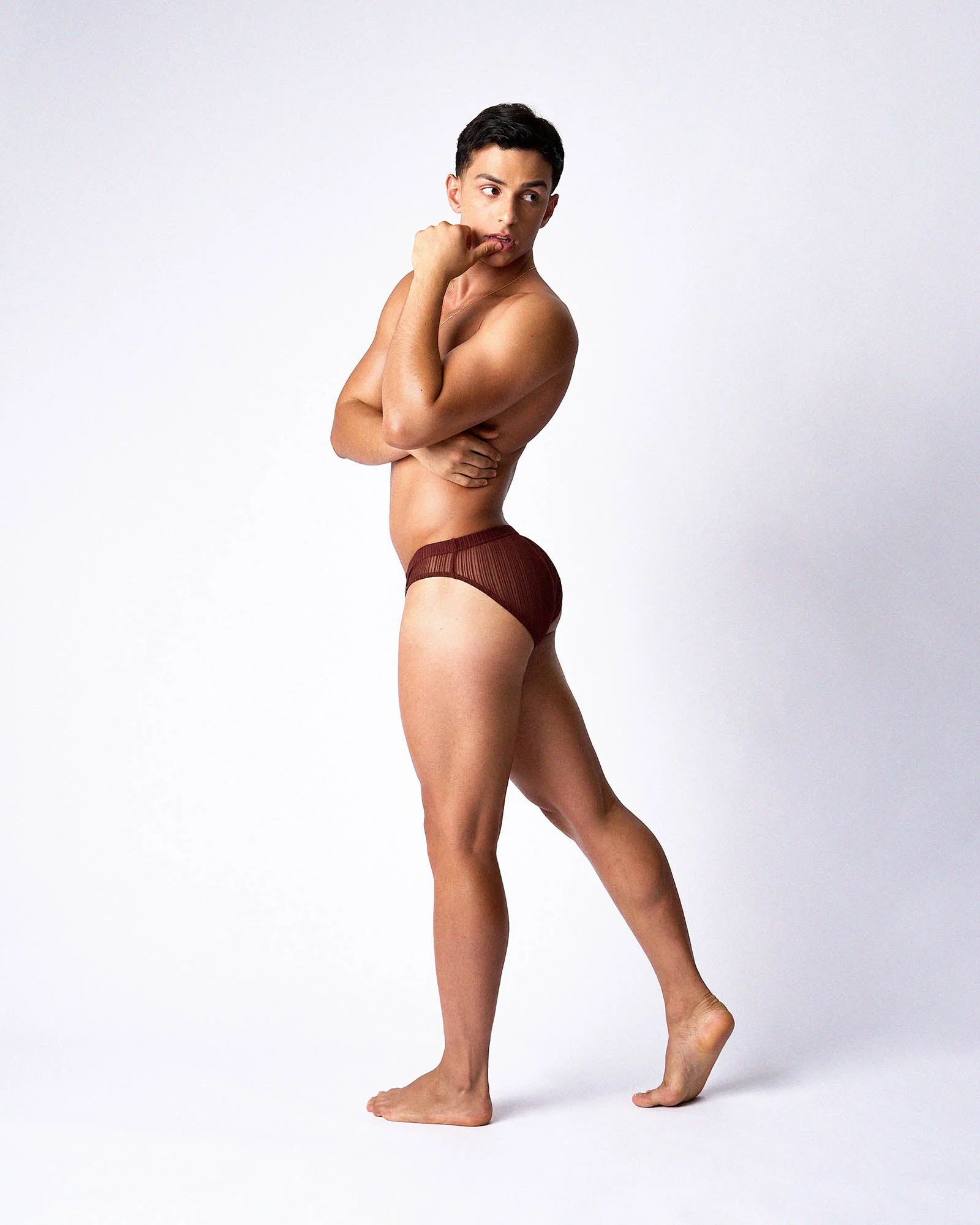 TEAMM8 Romeo Sheer Bikini Brief - Dusk - Image 27
