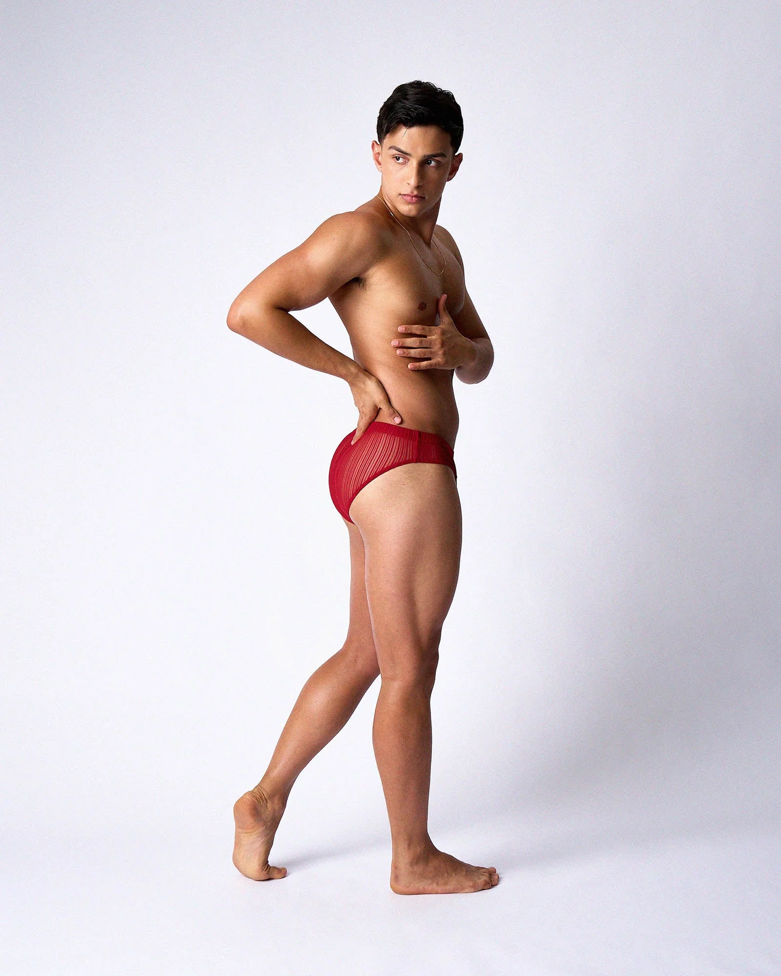 TEAMM8 Romeo Sheer Bikini Brief - Dusk - Image 11