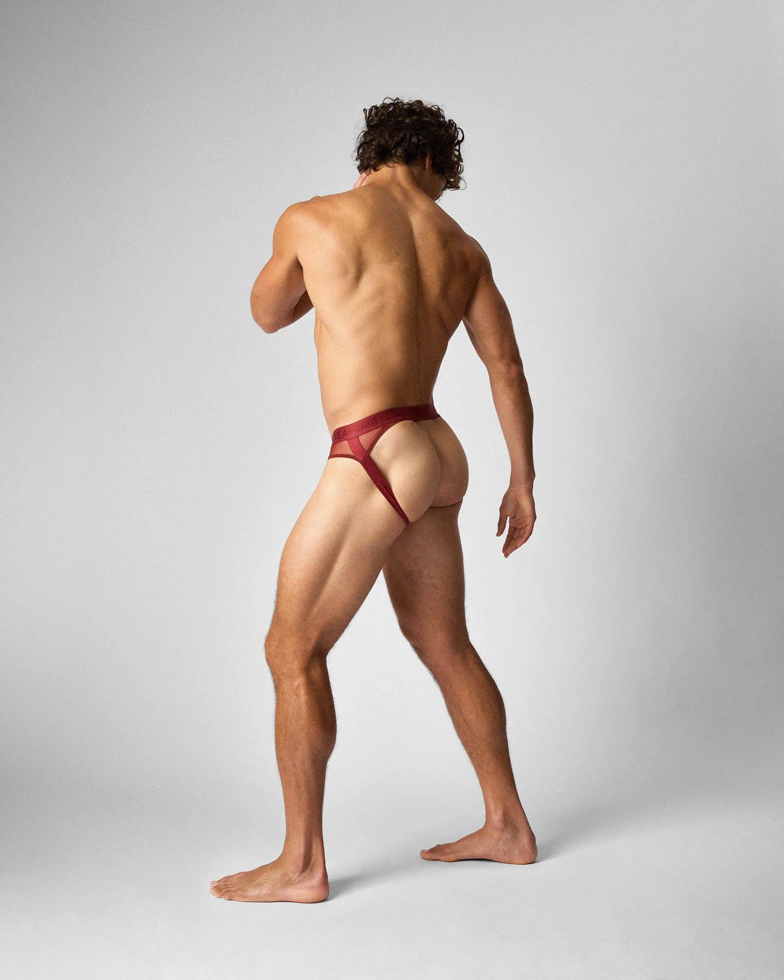 TEAMM8 Score Sheer Slim Jockstrap - Shiraz - Image 3