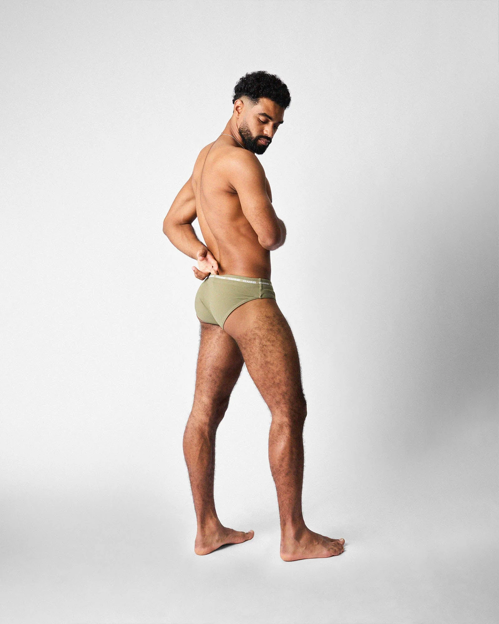 TEAMM8 Ultra Swim Brief - Army - Image 3