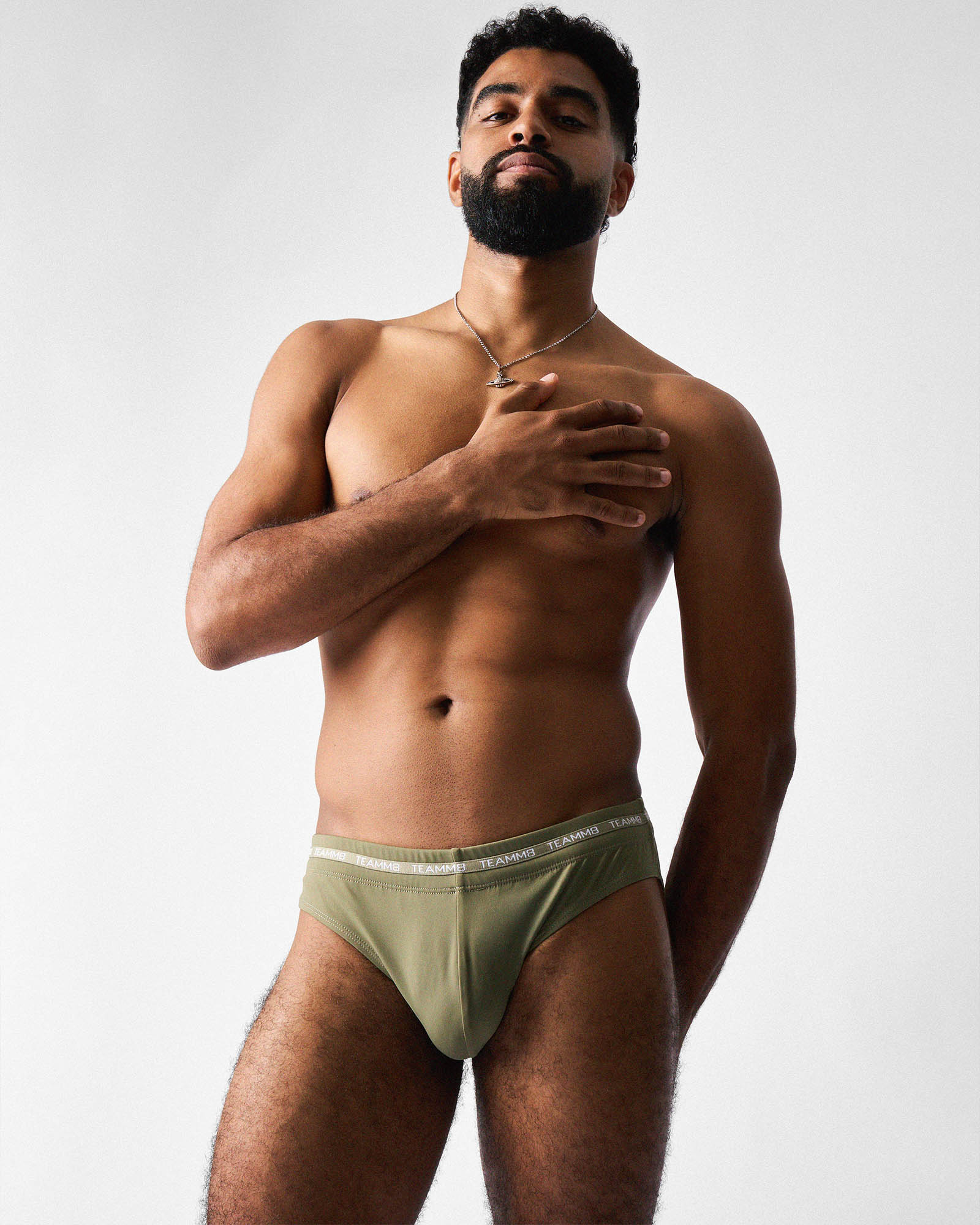 TEAMM8 Ultra Swim Brief - Army - Image 4
