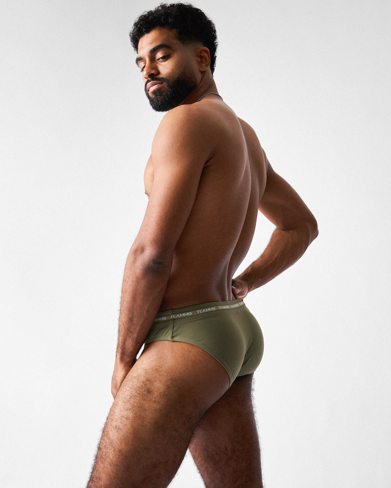 TEAMM8 Ultra Swim Brief - Army - Image 5