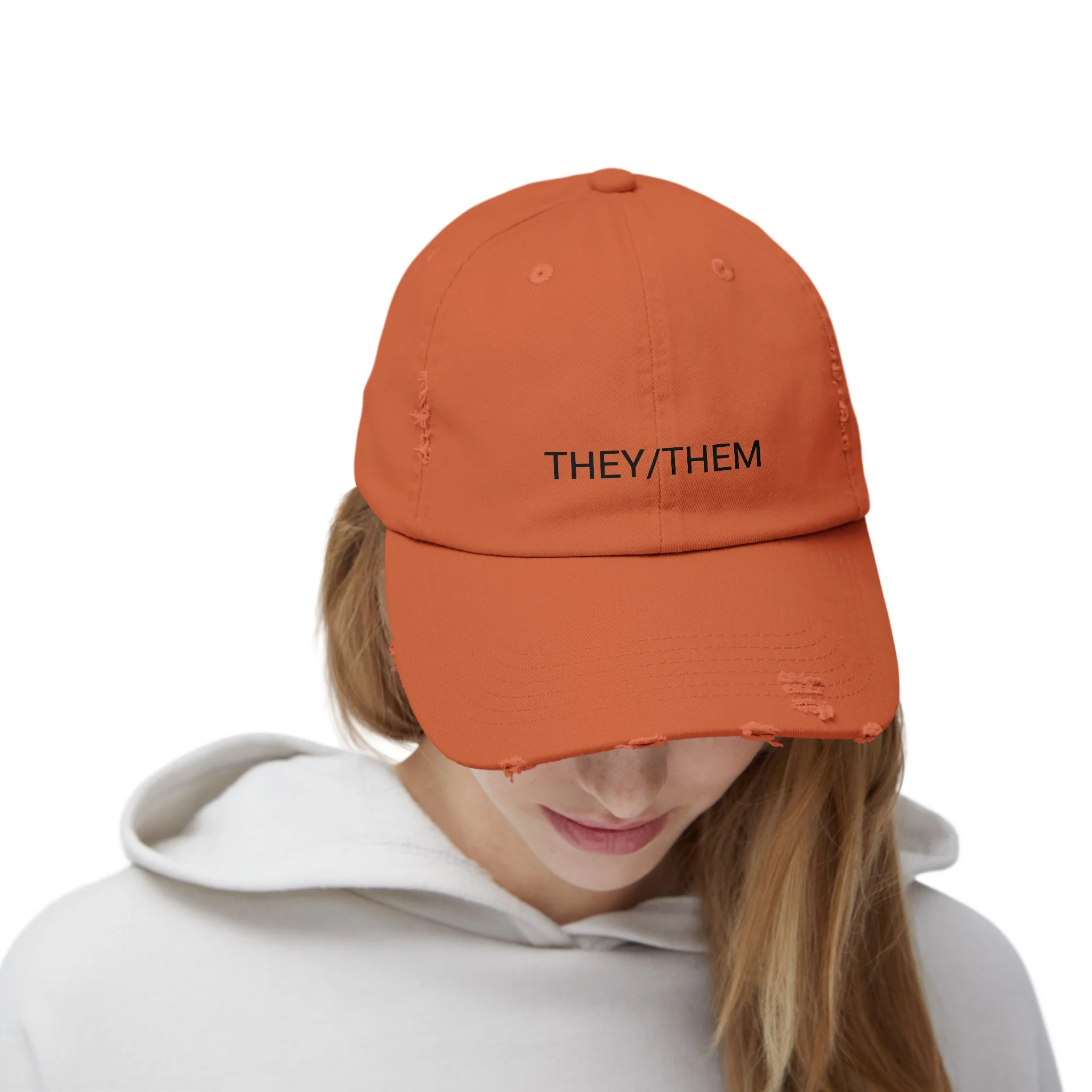 THEY/THEM Distressed Cap in 6 colors - Image 13