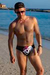 Tom of Finland BLACK LOGO Swim Brief - Image 2