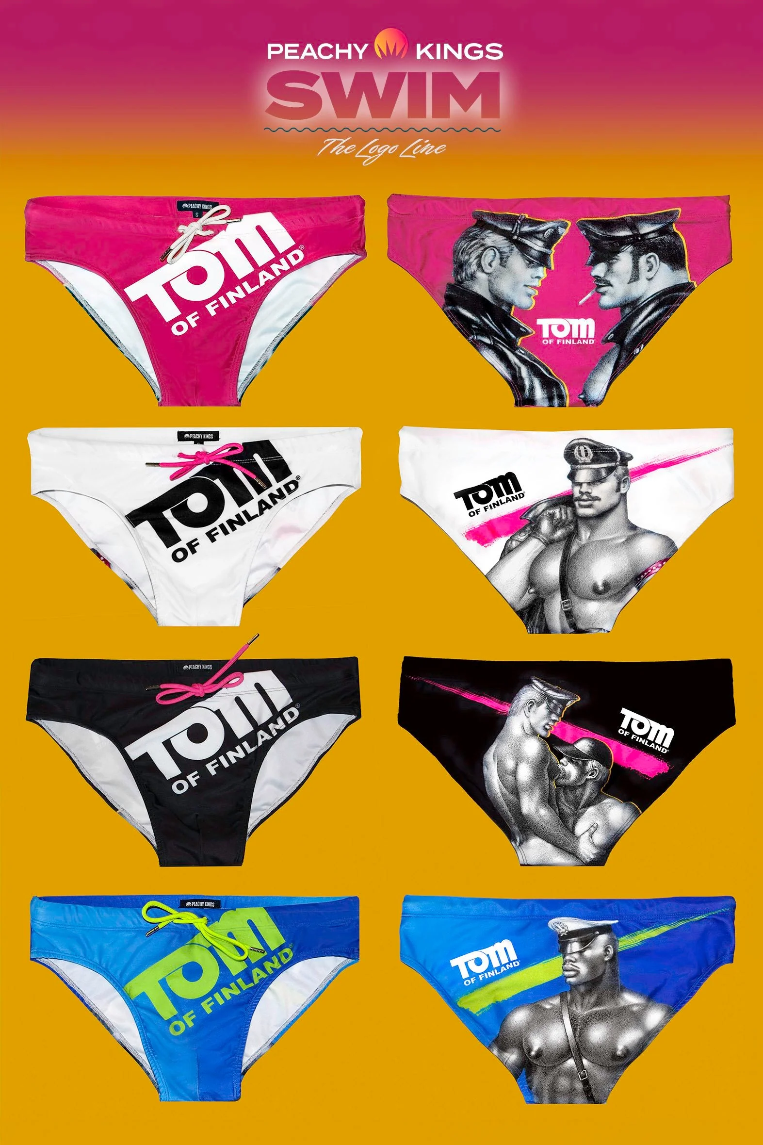 Tom of Finland BLACK LOGO Swim Brief - Image 4