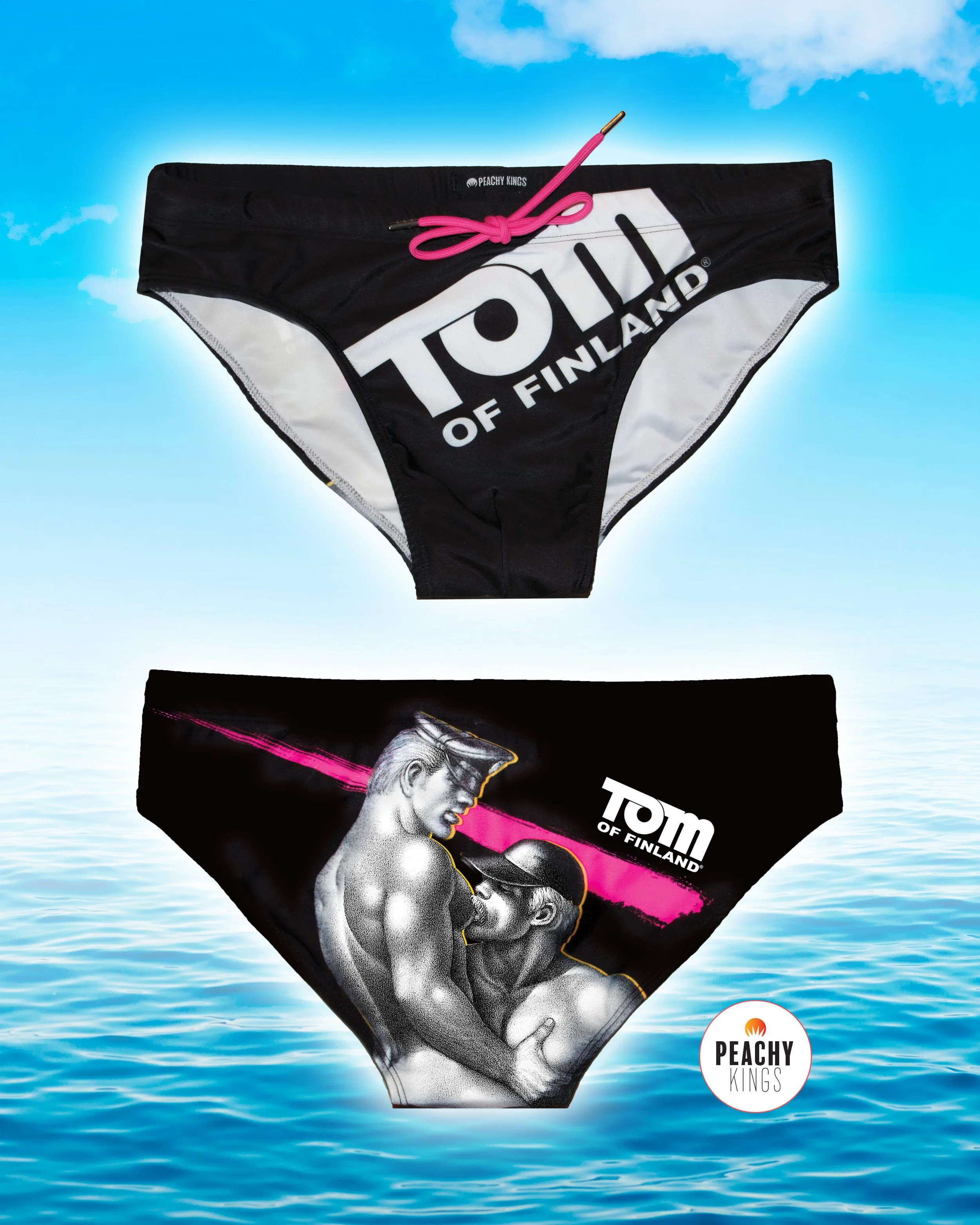Tom of Finland BLACK LOGO Swim Brief - Image 5