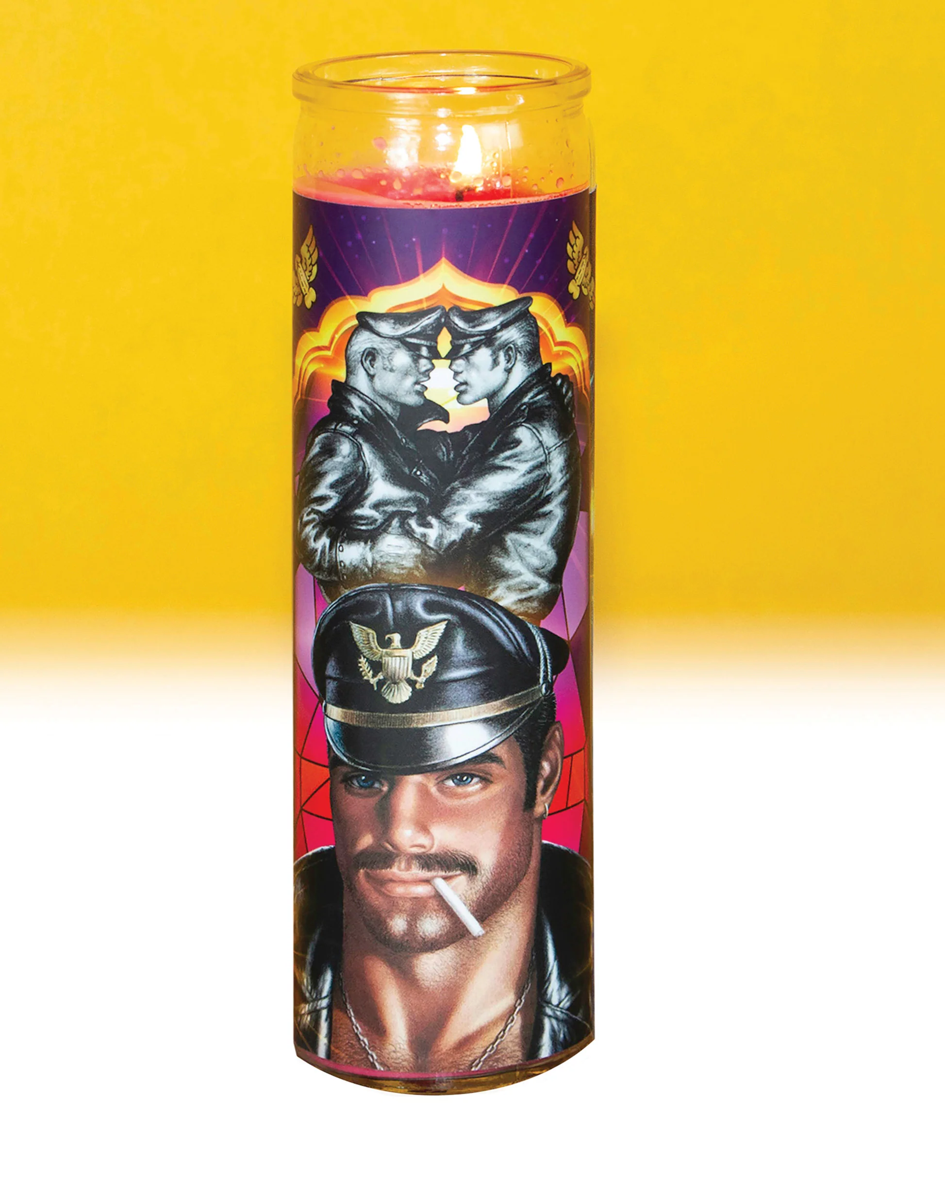 Tom of Finland "SAINT LEATHERMAN" Prayer Candle by Peachy Kings - Image 2