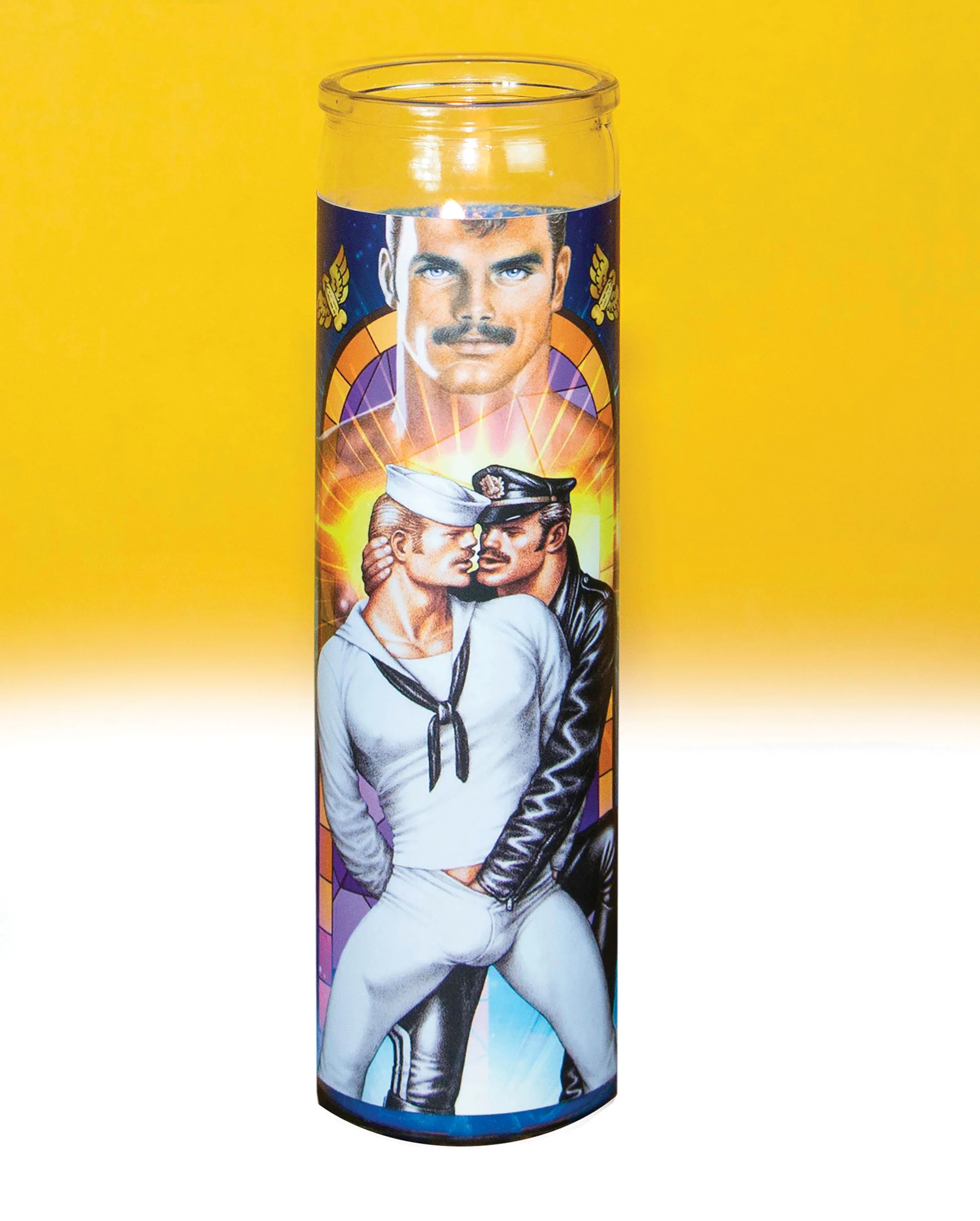 Tom of Finland "SAINT LEATHERMAN" Prayer Candle by Peachy Kings - Image 3