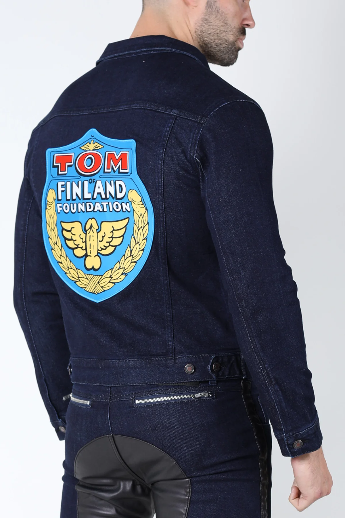 TOM OF FINLAND X CELLBLOCK 13 TOM LOGO BLUE - Image 3