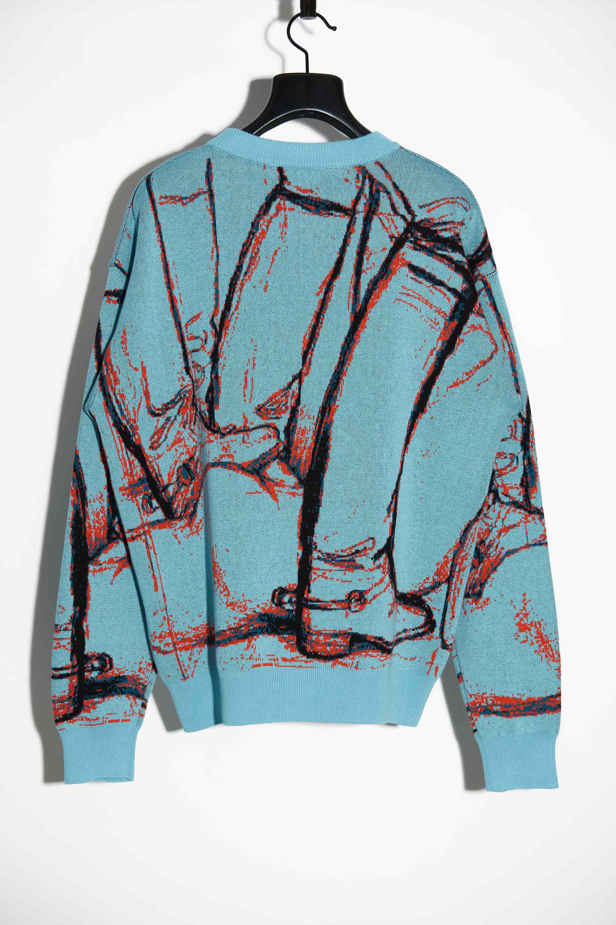 TOM OF FINLAND x WE ARE SPASTOR SWEATER BLUE - Image 6