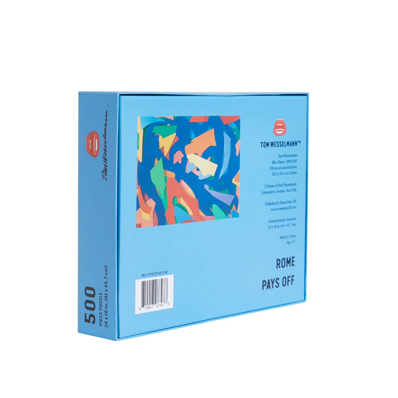 Tom Wesselmann Blue Dance 500-Piece Jigsaw Puzzle - Image 2