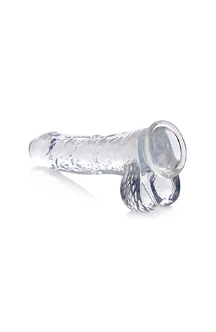 UNCUT Jock C-Thru SLIM Dildo w. Balls - 9 Inch - Image 5