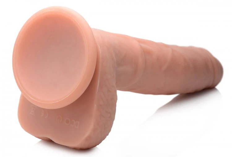 Big Shot Vibrating & Thrusting Silicone Dildo - 9 Inch - Image 3
