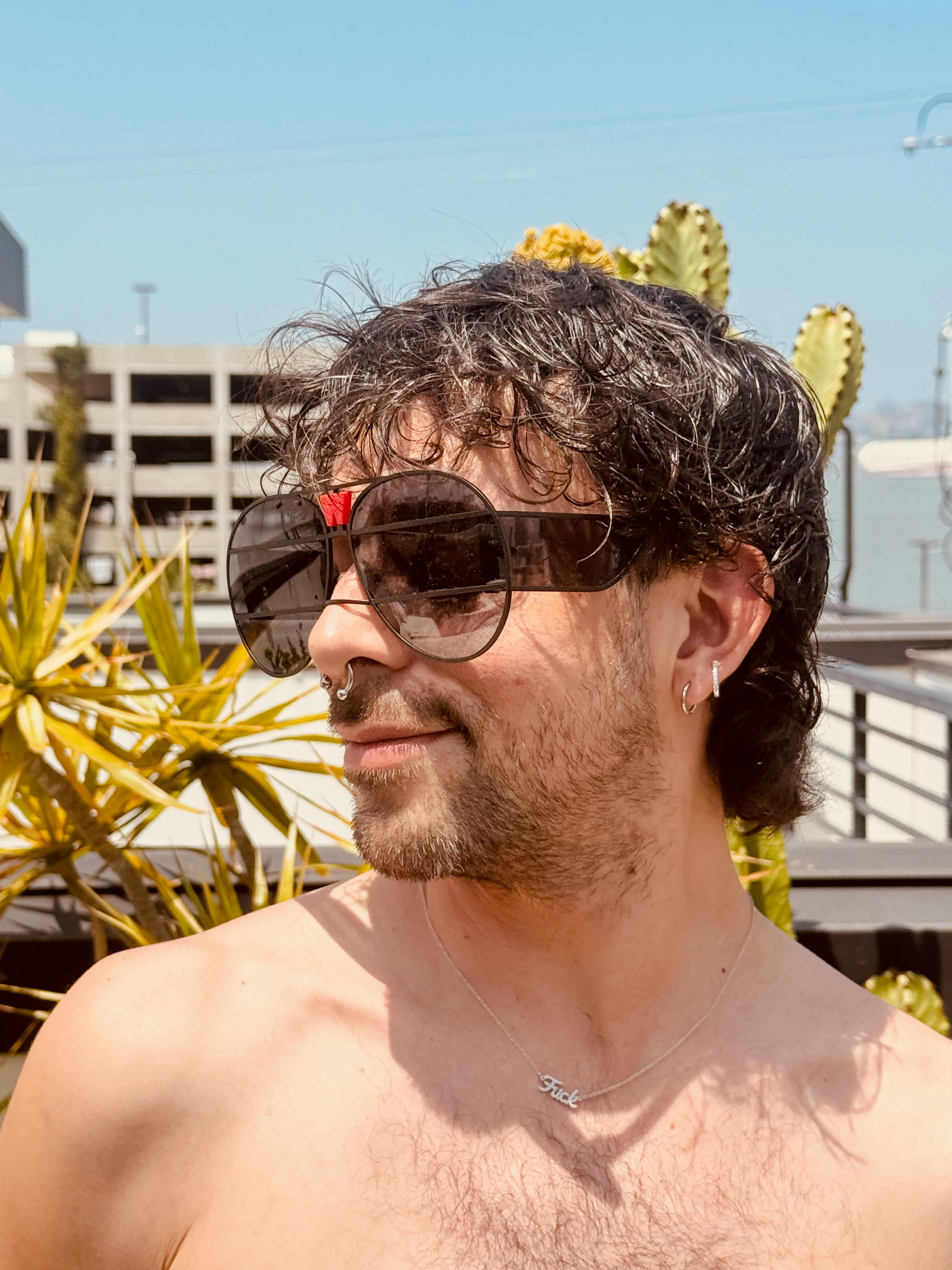 WALTER VAN BEIRENDONCK brutal pilot sunglasses - black shadow - Image 15