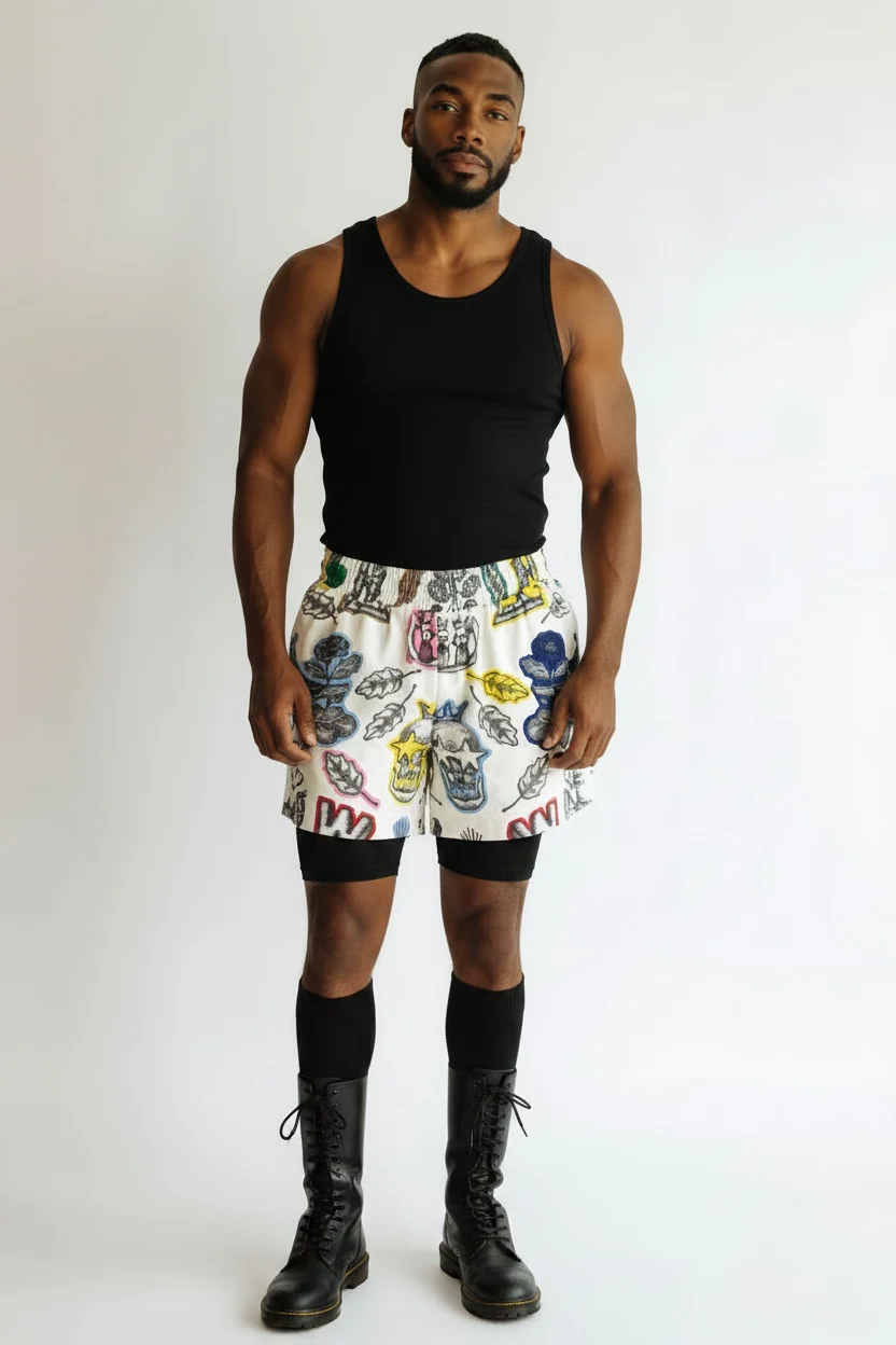 Walter Van Beirendonck crown shorts - Image 4