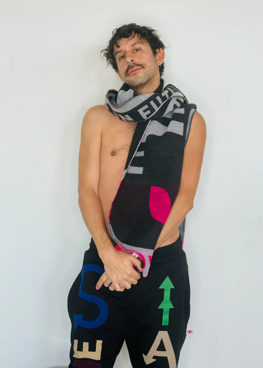 Walter Van Beirendonck New Scarf Single Milk - Image 5