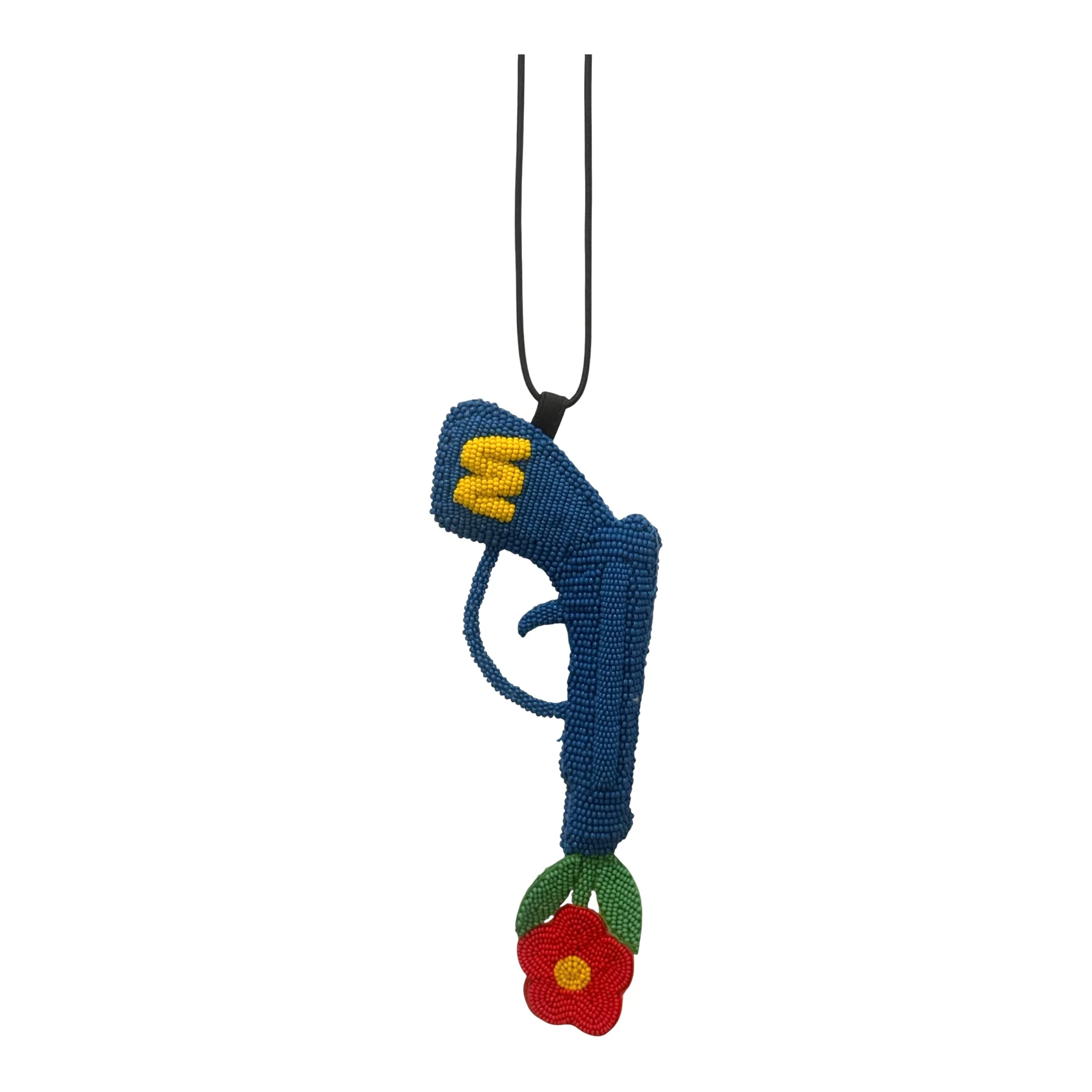 Walter Van Beirendonck peace Gun Necklace - Blue - Image 5