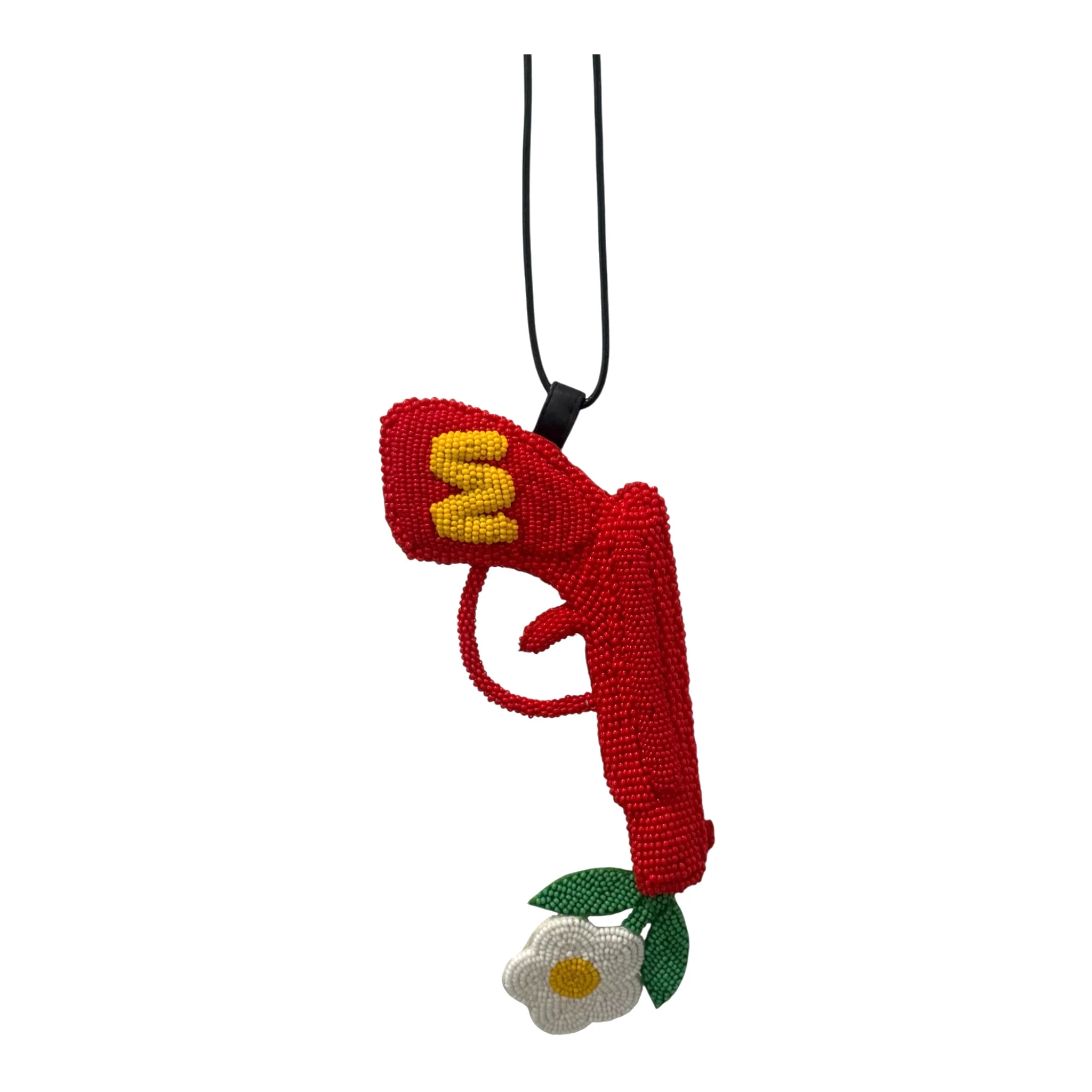 Walter Van Beirendonck peace Gun Necklace - Red - Image 4