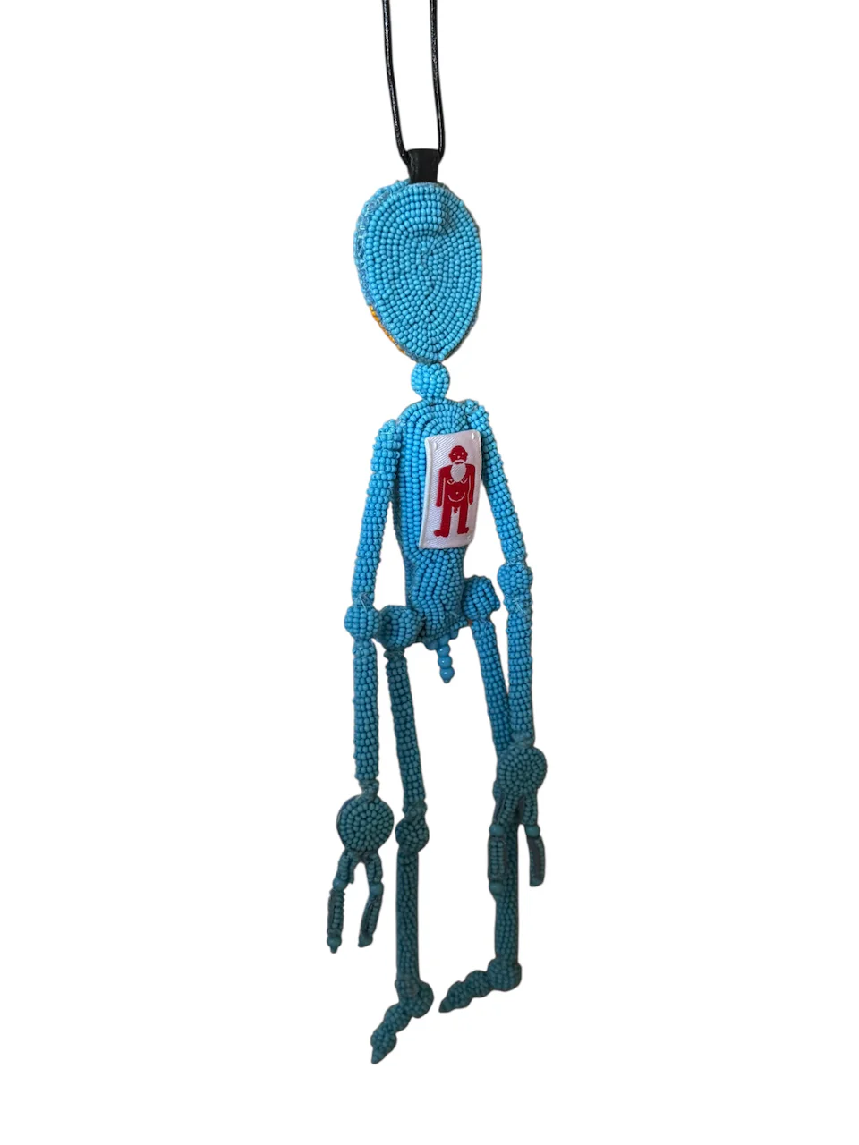 Walter Van Beirendonck Alien Friend + T Necklace in Blue - Image 7
