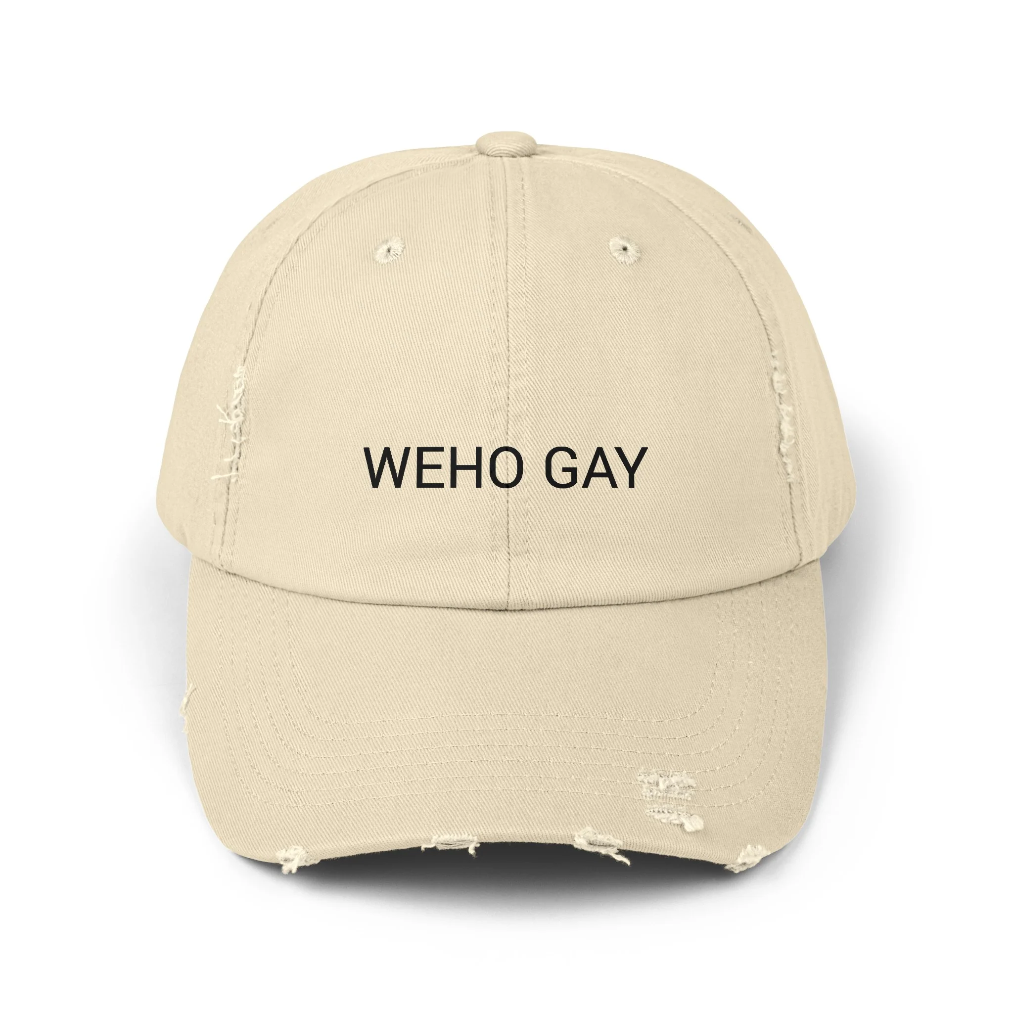 WEHO GAY Distressed Cap in 6 colors - Image 6