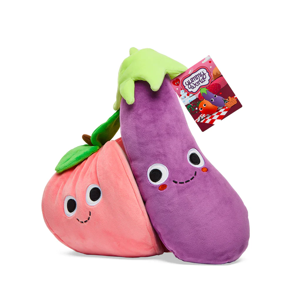 YUMMY WORLD EARNEST EGGPLANT & GEORGIA PEACH PLUSH 2-PACK - Image 3